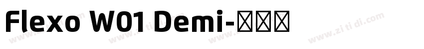 Flexo W01 Demi字体转换